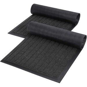 2-Pack Indoor Door Mat Heavy Duty Non Slip Rubber Backing Doormat 29.5"x16.5"